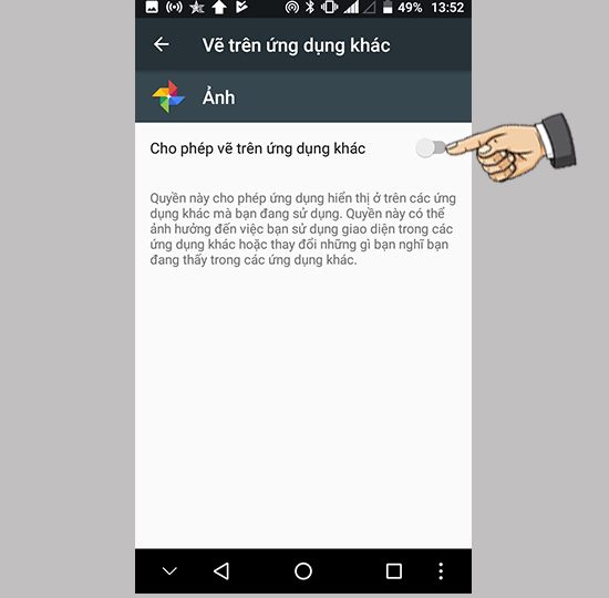 Tắt ứng dụng